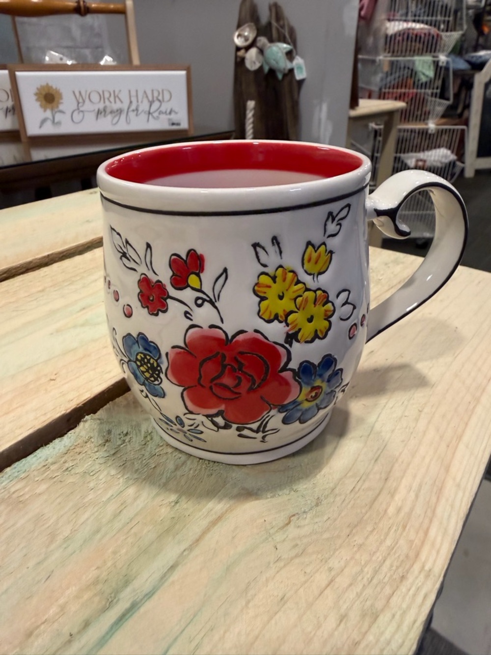 Anthropologie Molly Hatch Flower Patch Mug